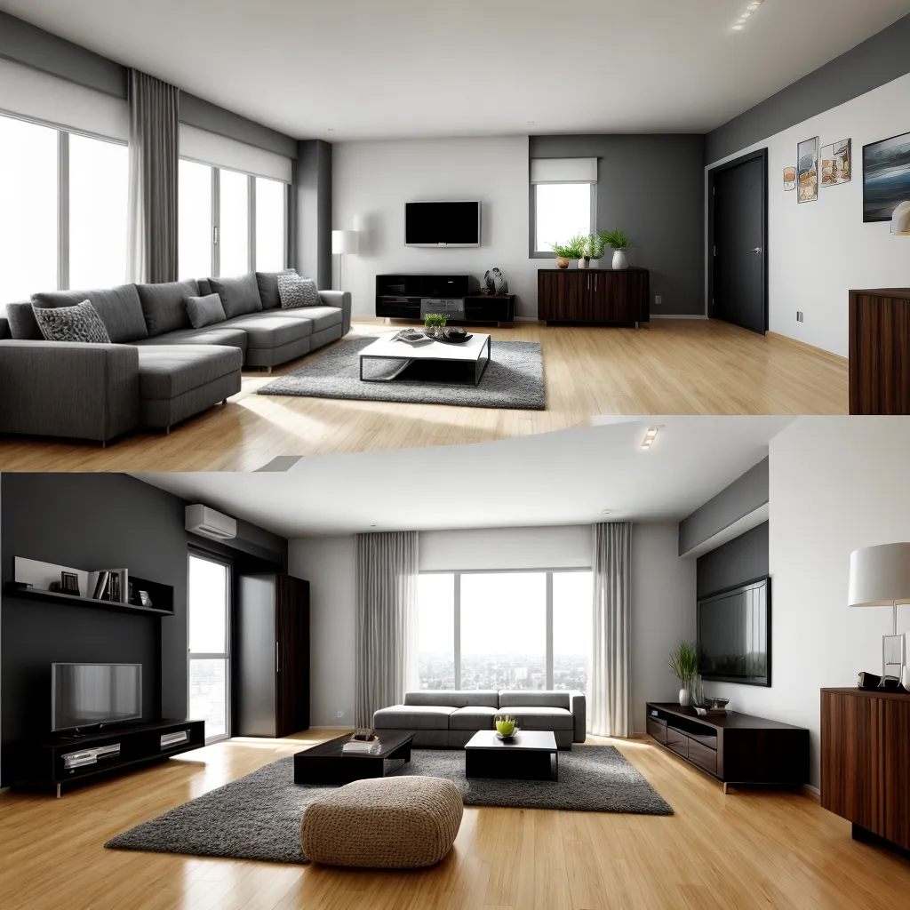 sala moderna piso fulget luz natural