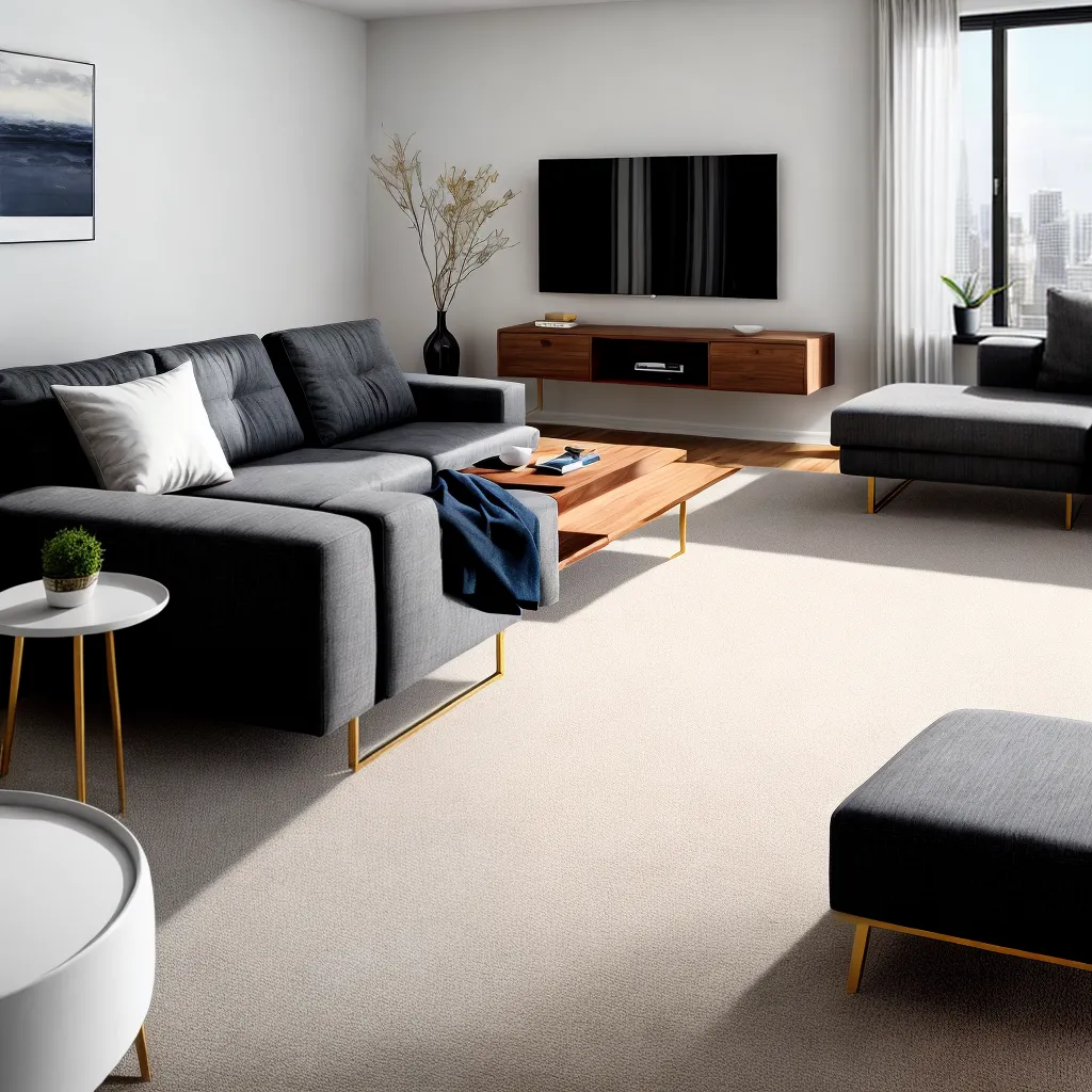 sala minimalista piso concreto fulget