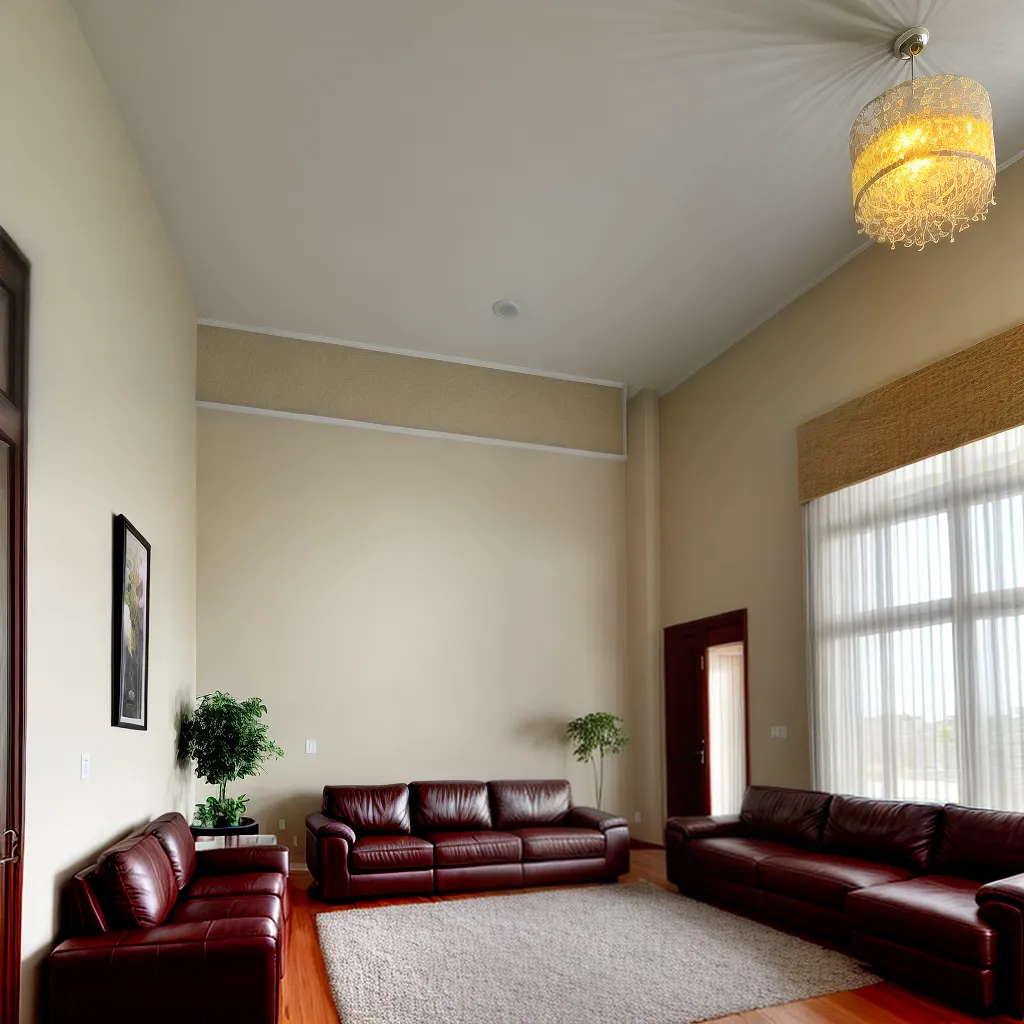 sala elegante teto moldura