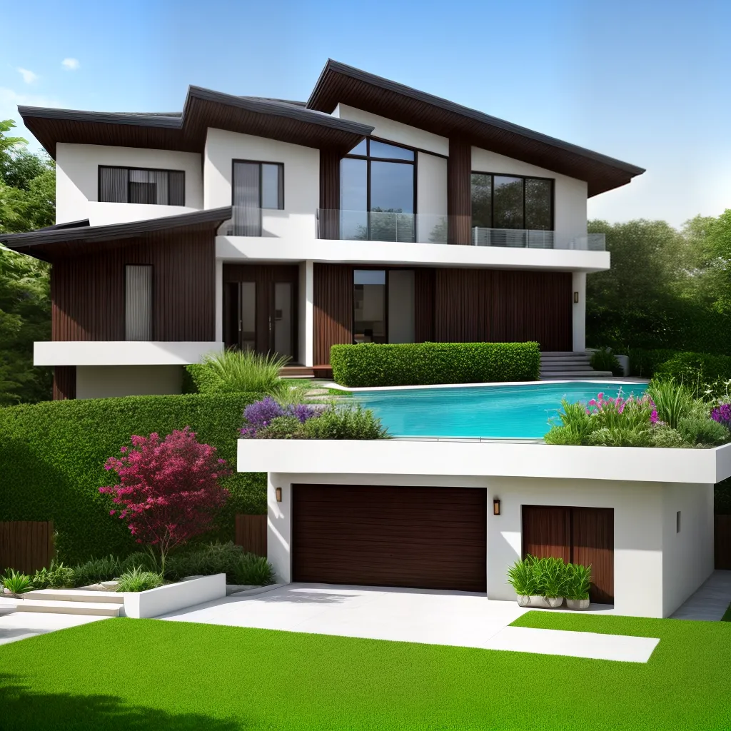 casa design platibandas elegante