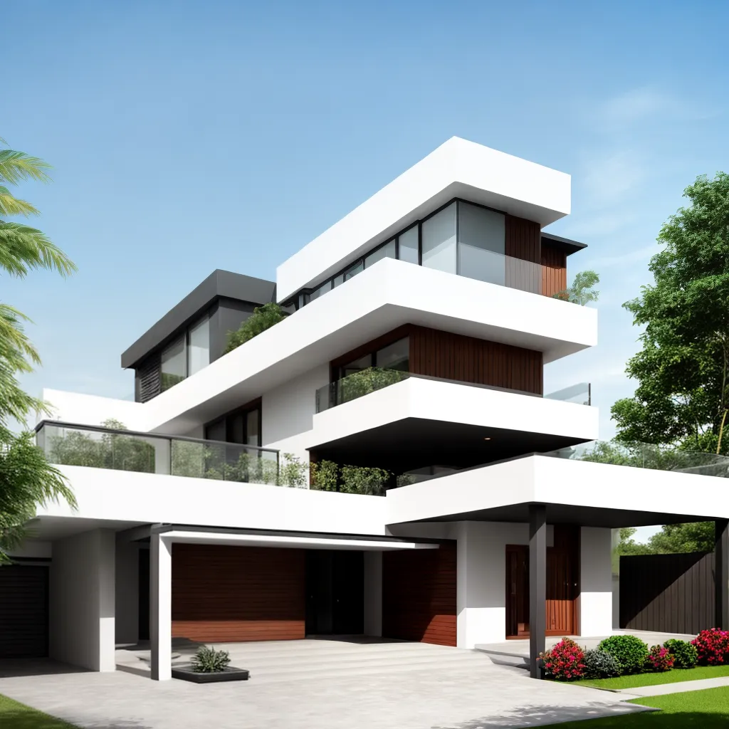 arquitetura moderna edificio platibanda