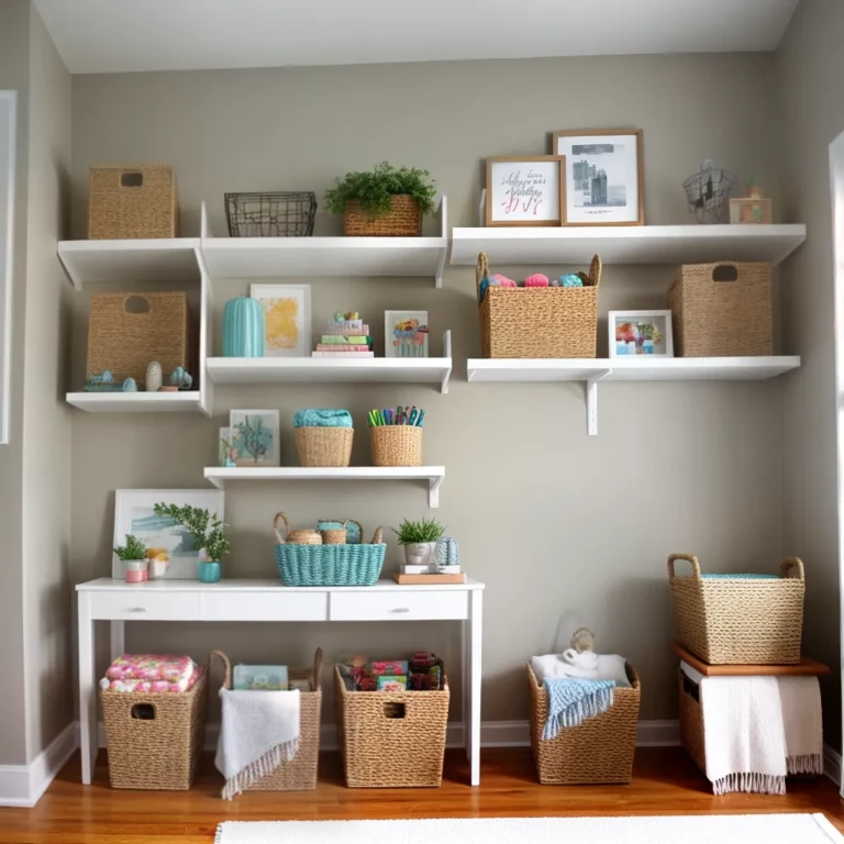 Cestos Organizadores na Decoração do Quarto do Bebê