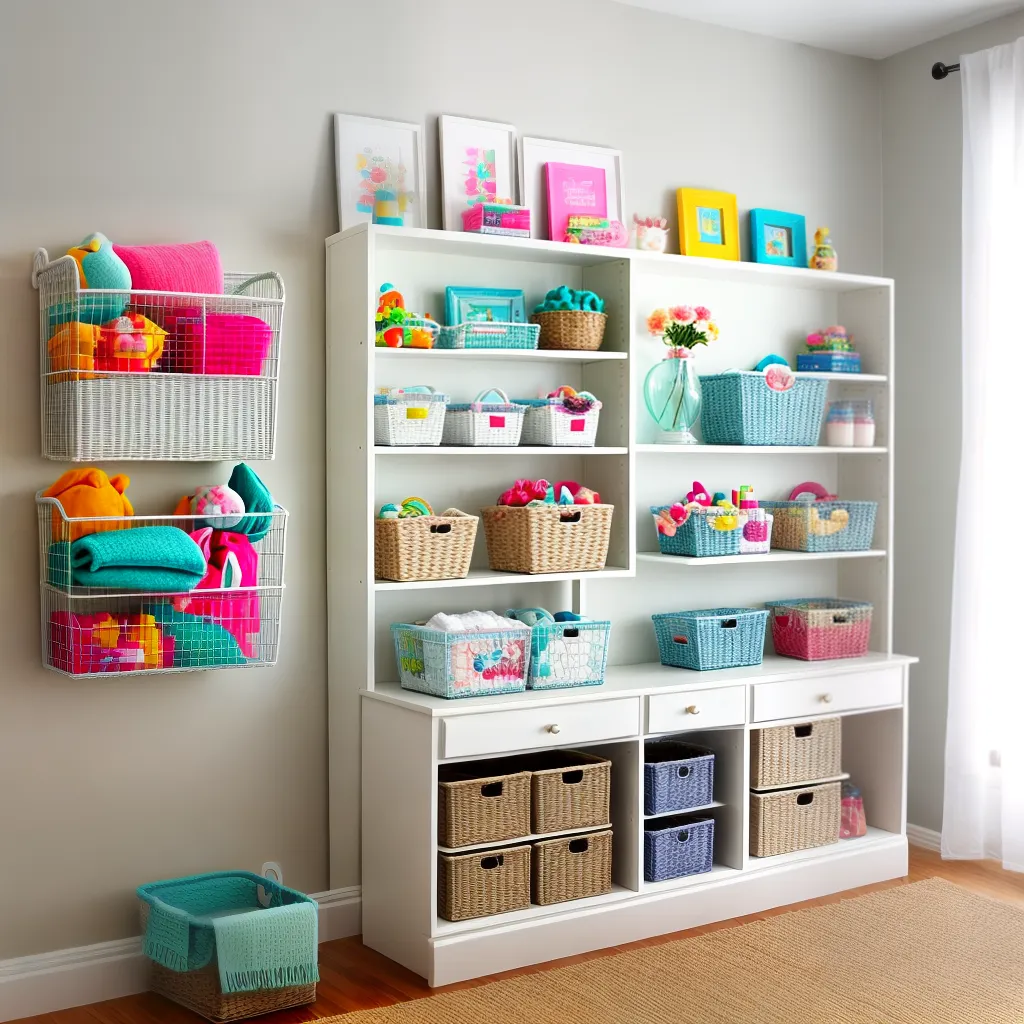 nursery decoracao cestas organizadoras
