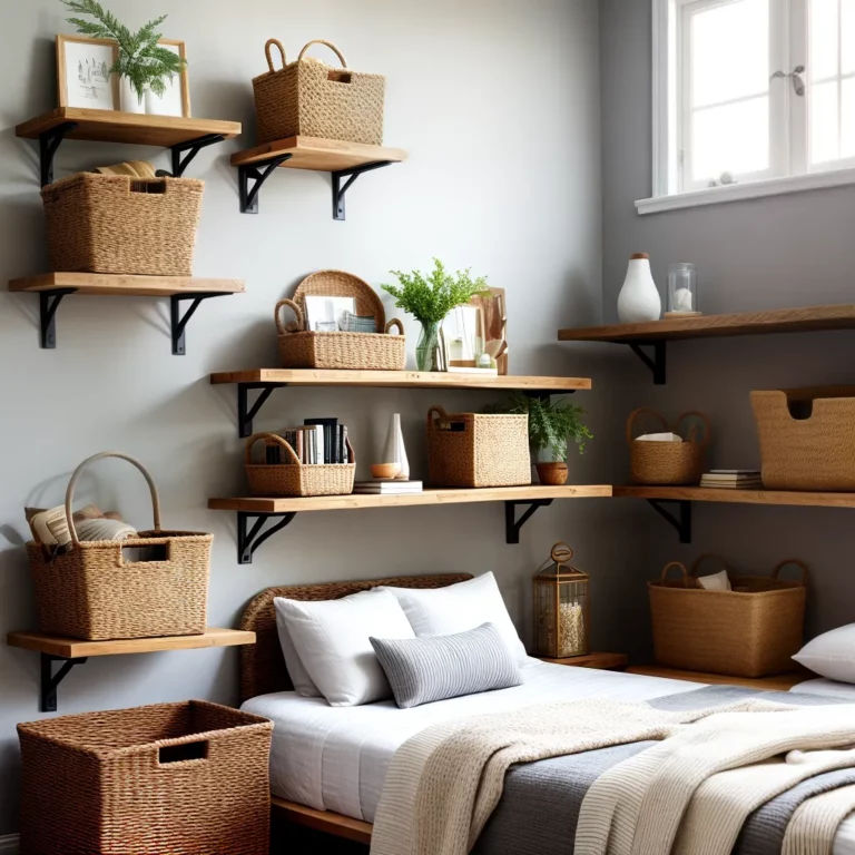 Como Integrar Cestos Organizadores na Decoração do Quarto