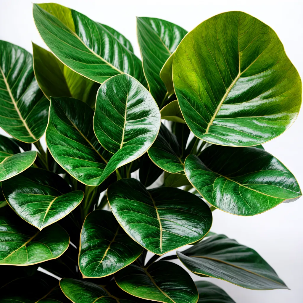 ficus lyrata folhagem verde saudavel