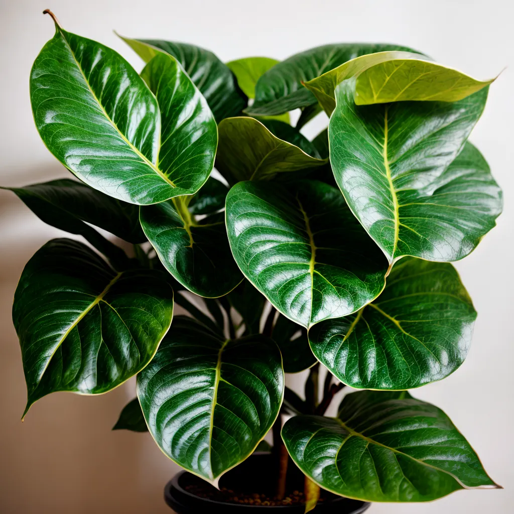 ficus lyrata folhas brilhantes