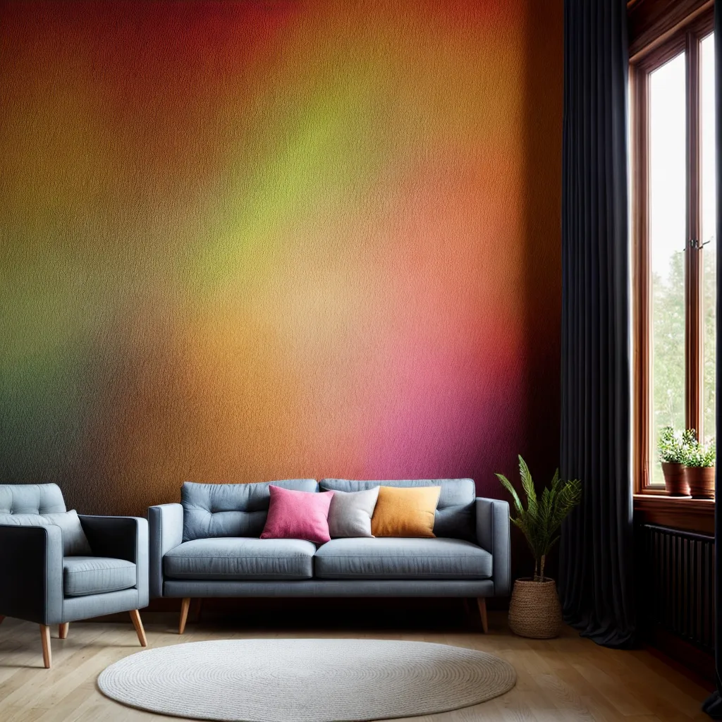 sala estar tapecaria colorida