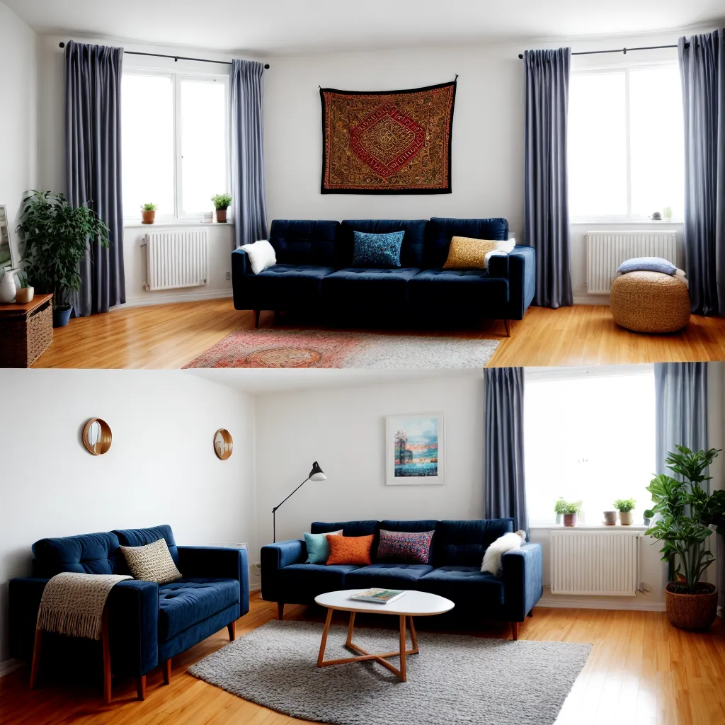 sala apartamento tapecaria multifuncional