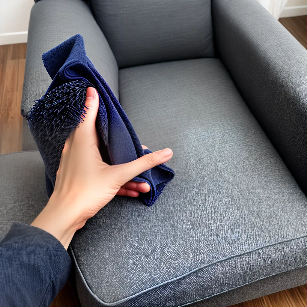 limpeza sofa maos luvas estofado