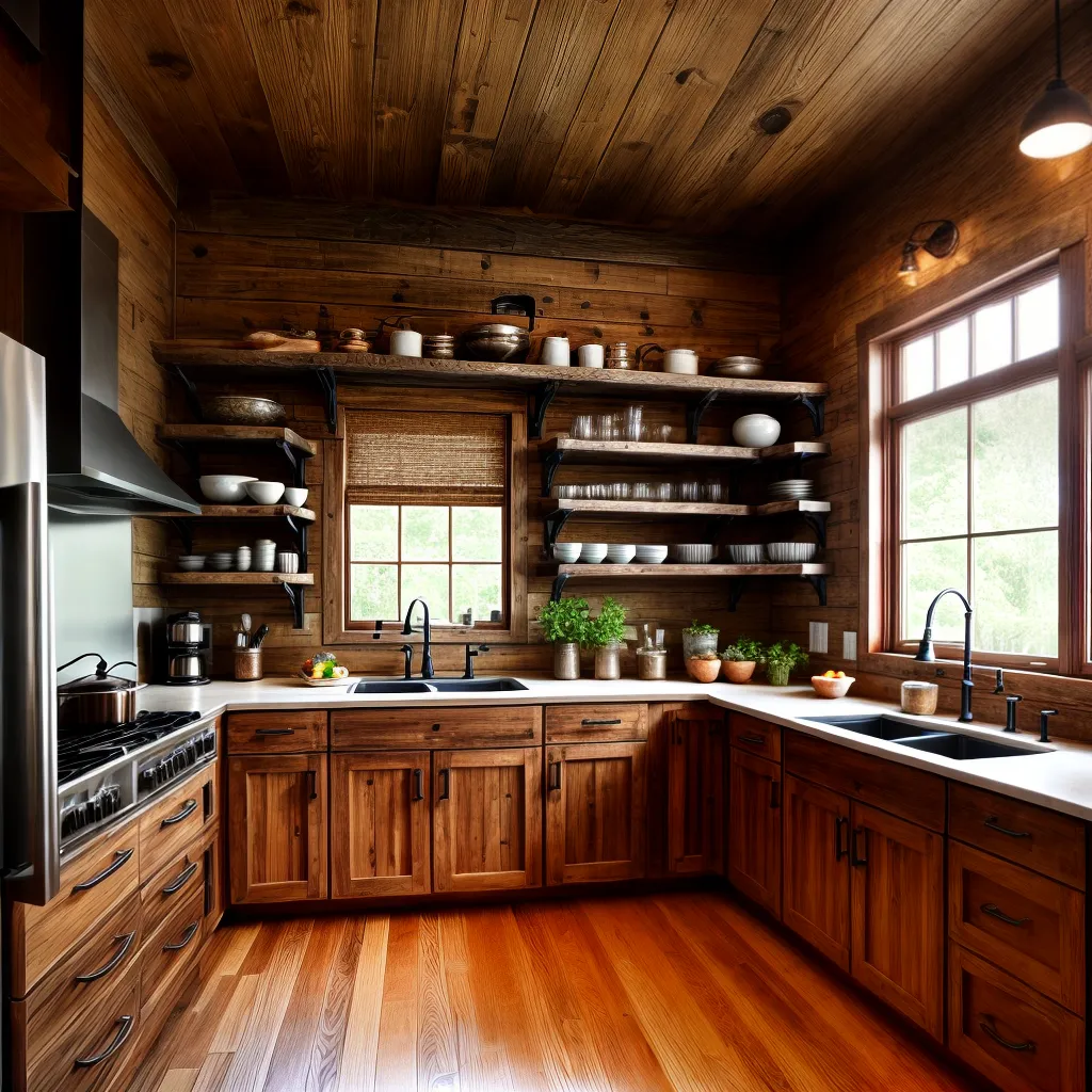cozinha rustica panelas cobre ambiente