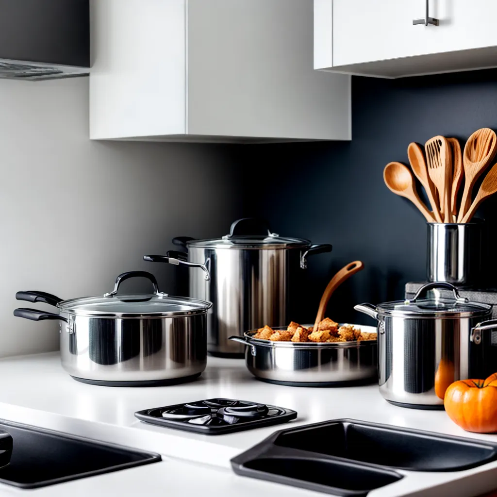cozinha moderna bancada panelas aluminio 1