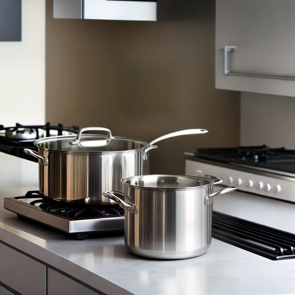 panela aco inox cozinha elegante