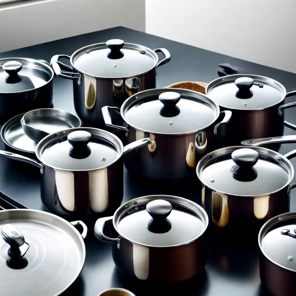 panelas aco inox brilhantes cozinha 2