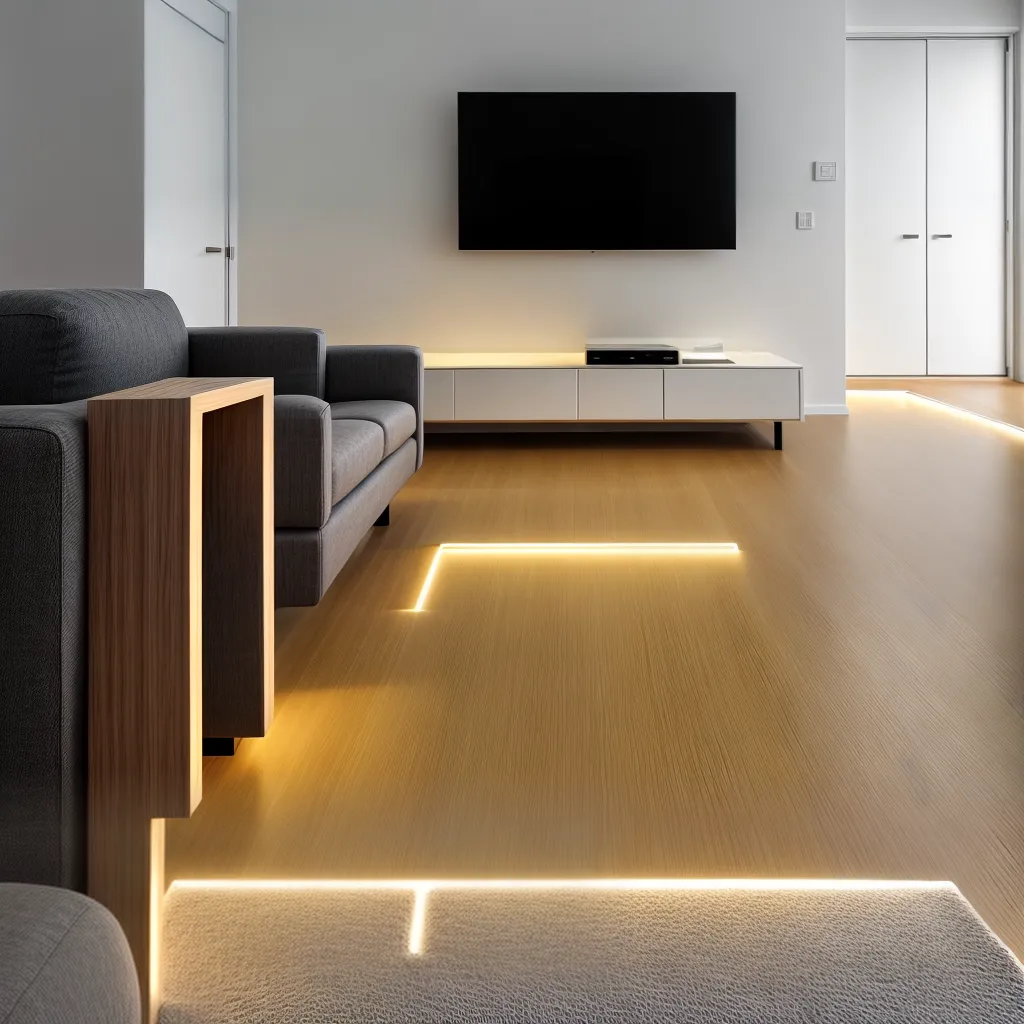 sala led ambiente sofisticada