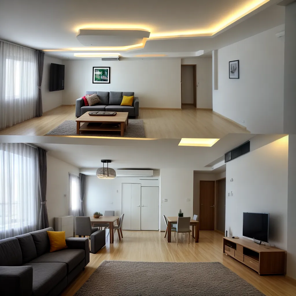 sala estar led moderna