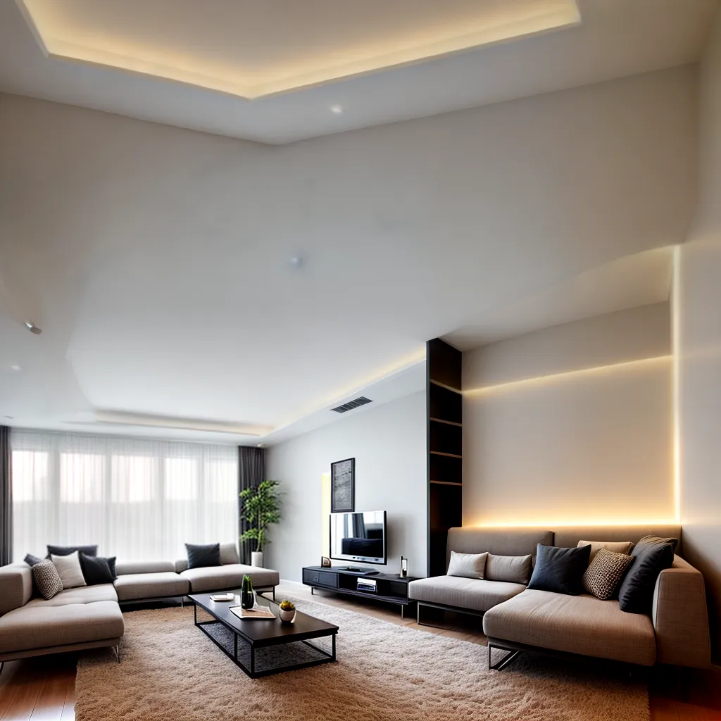 sala moderna led strip lights 1