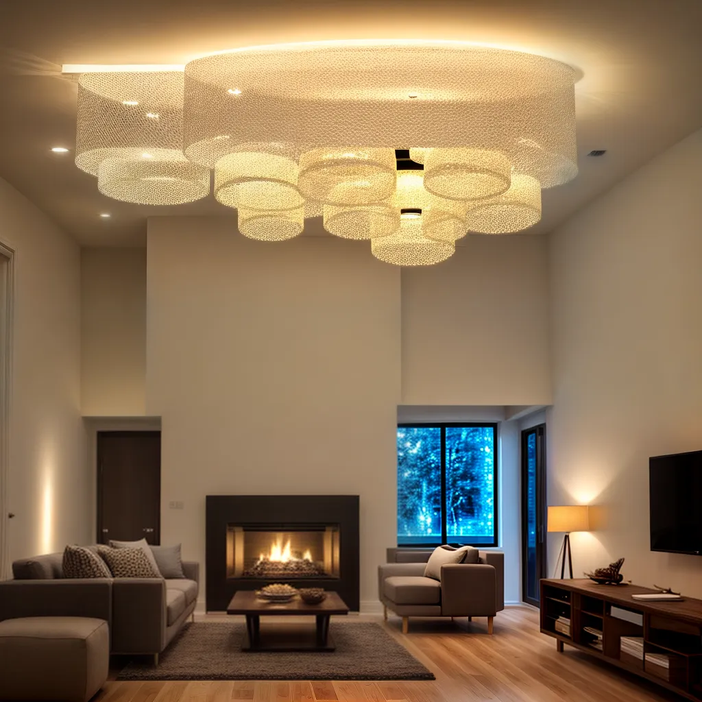 sala iluminada led ambiente acolhedor 2