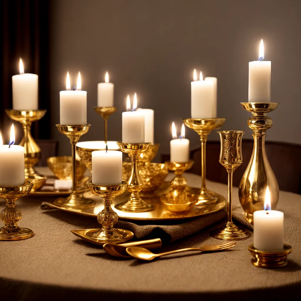 mesa jantar decorada casticais elegantes