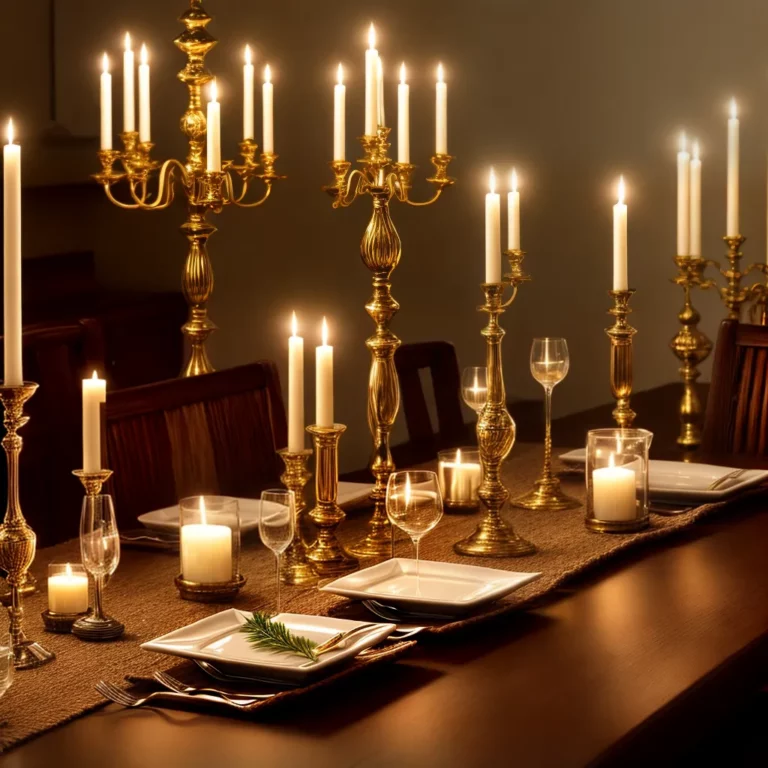 Castiçais: Criando Atmosferas Através da Luz de Velas