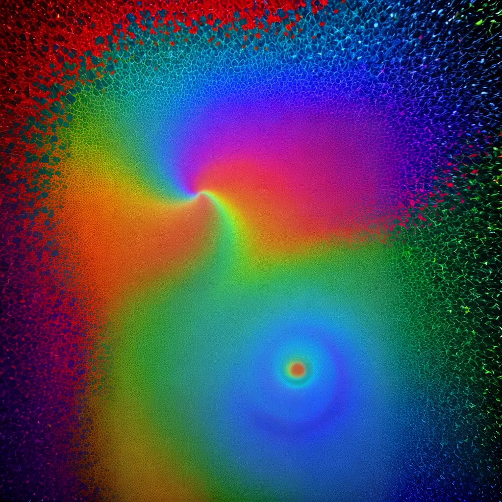 espelho organico reflexos coloridos criatividade