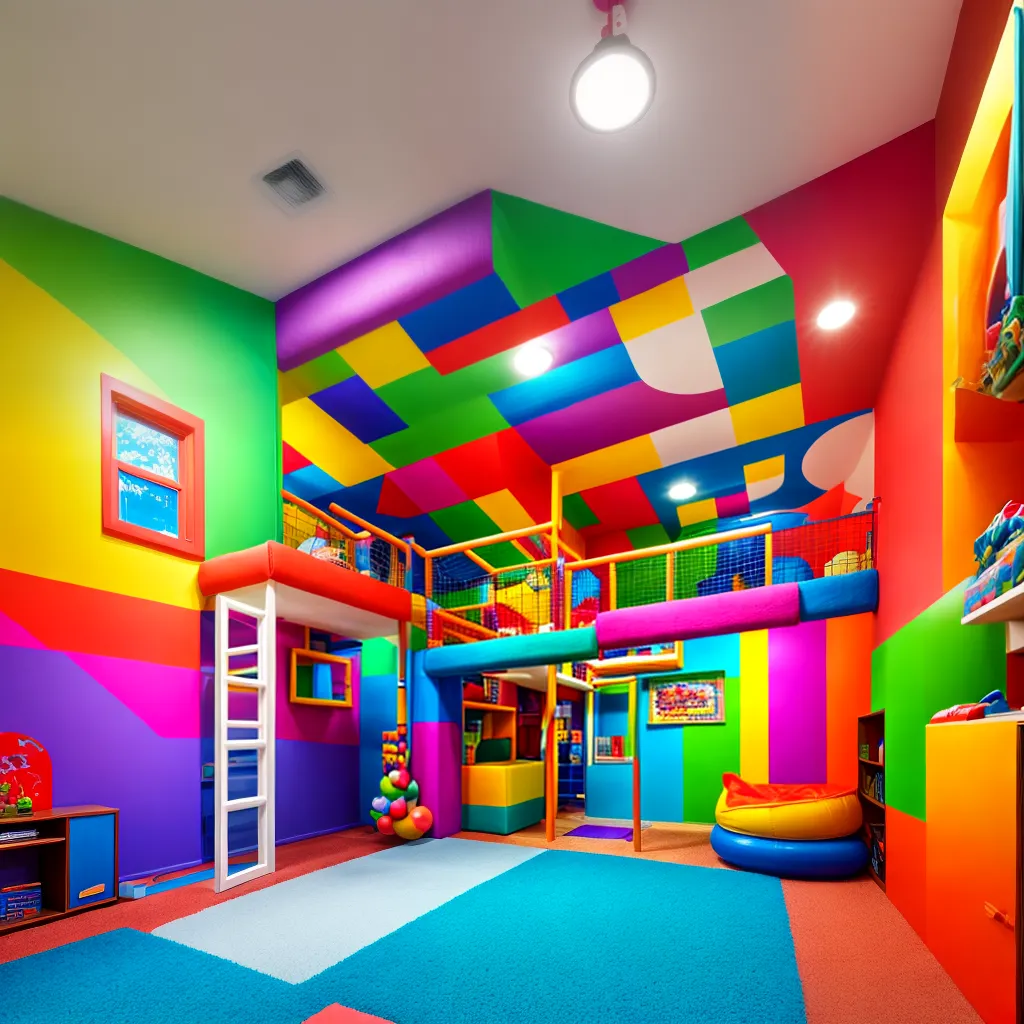 sala brincar colorida diversao criancas