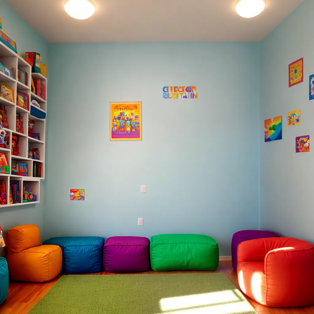 sala brinquedos educativos canto leitura