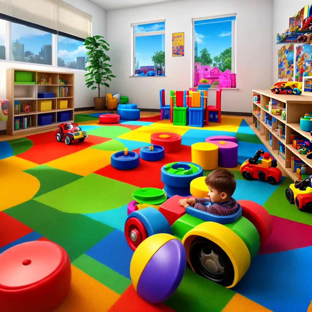 criancas brincando sala brinquedos tecnologicos