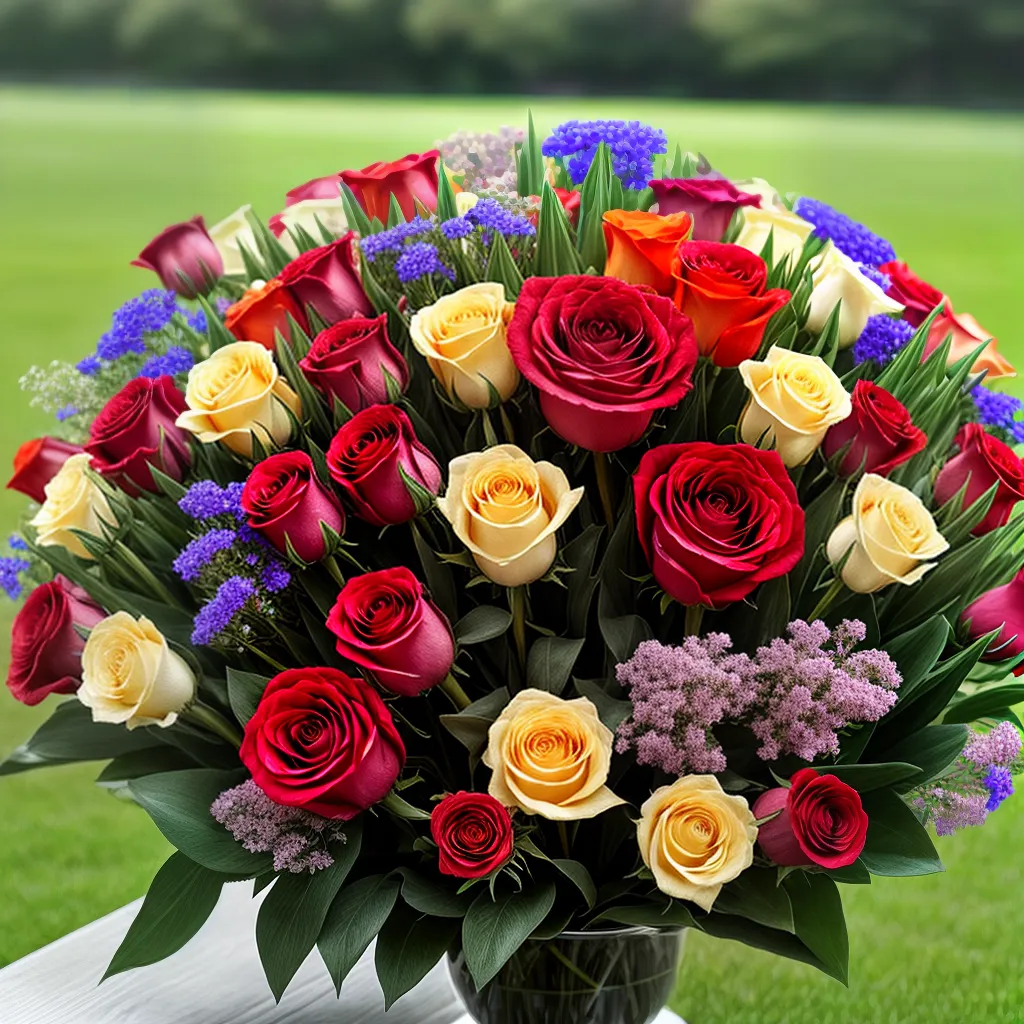 flores rosas tulipas combinacao 2024