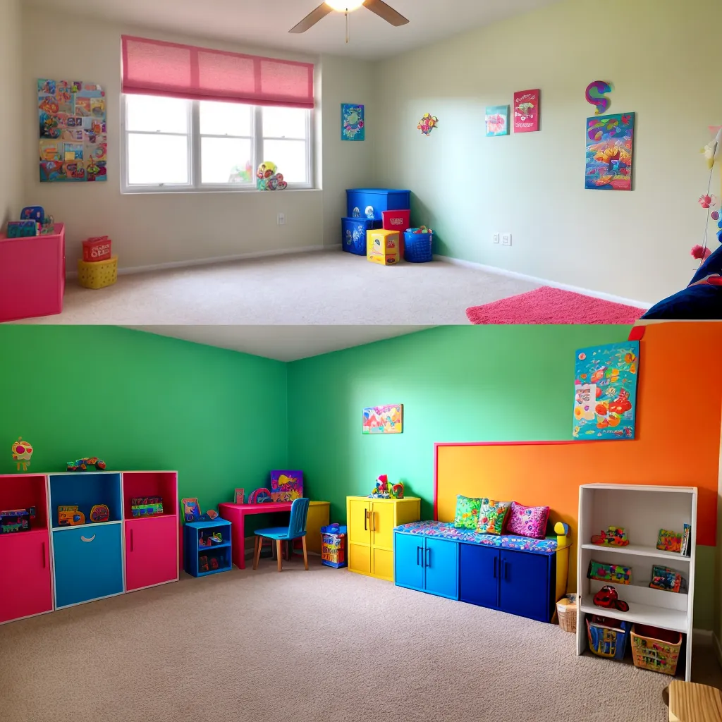 playroom espacoso diversao criancas