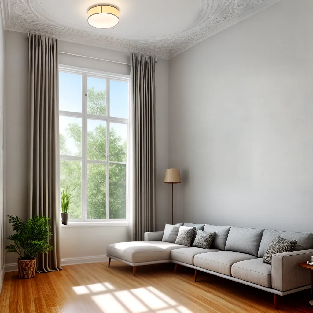 sala gesso teto elegante