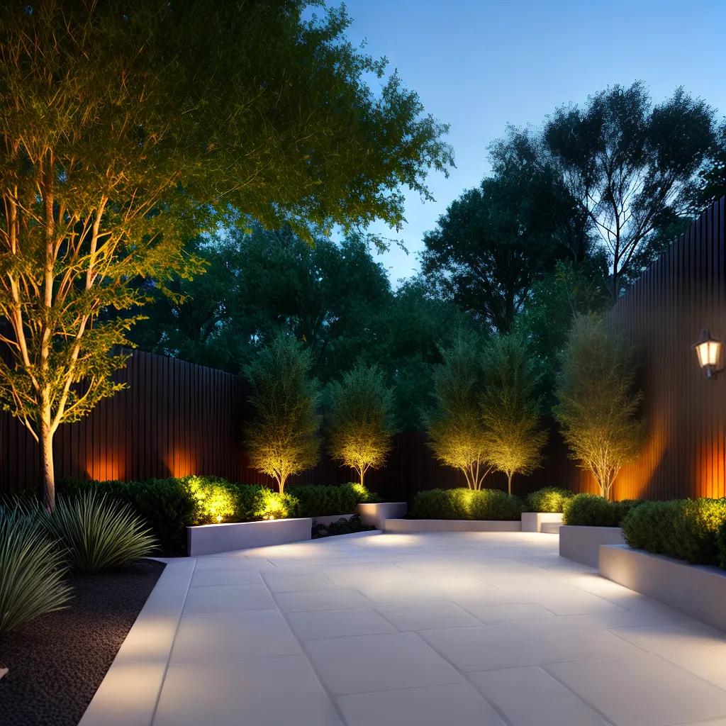 patio pavers led lights design