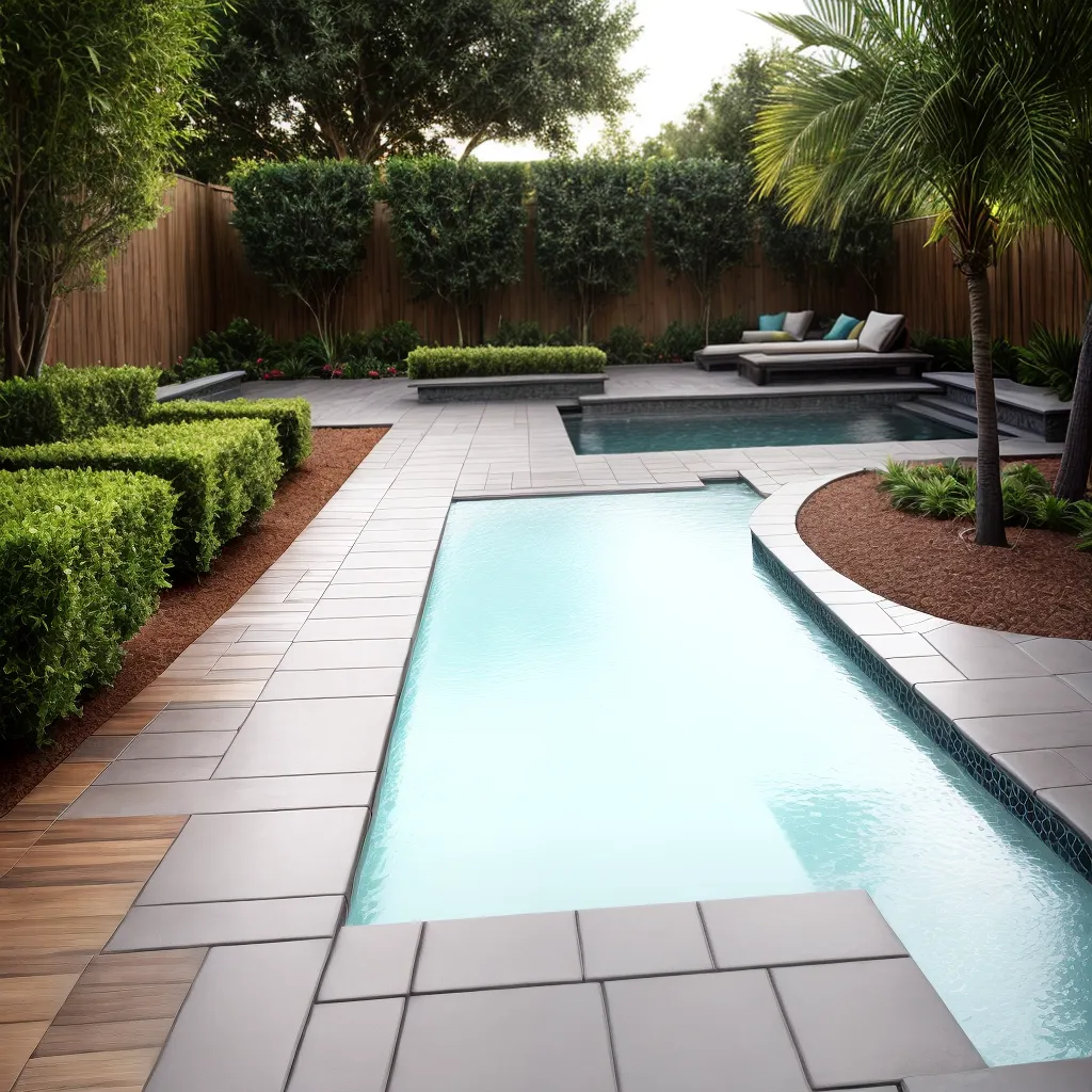 espaco externo pavers design iluminacao