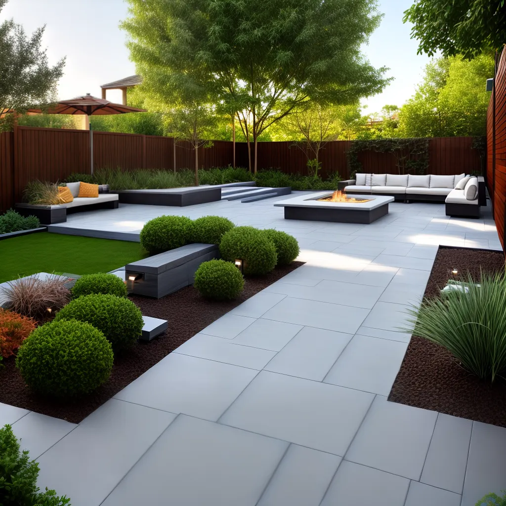 patio moderno pavers intertravados