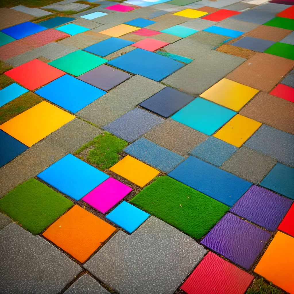 pavimento intertravado colorido padroes