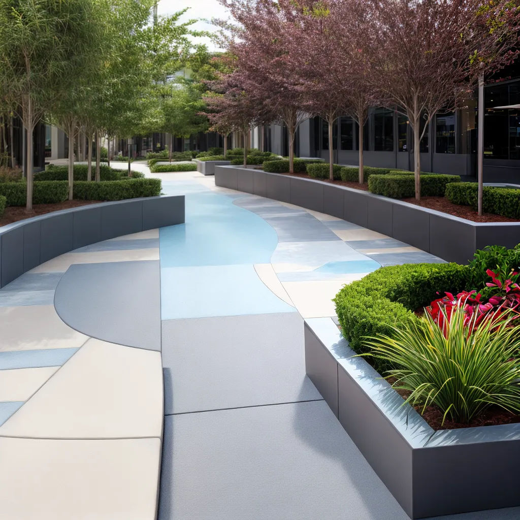espaco comercial ao ar livre pavers