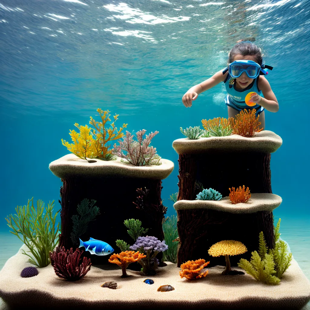 aquario cartolina crianca artesanato
