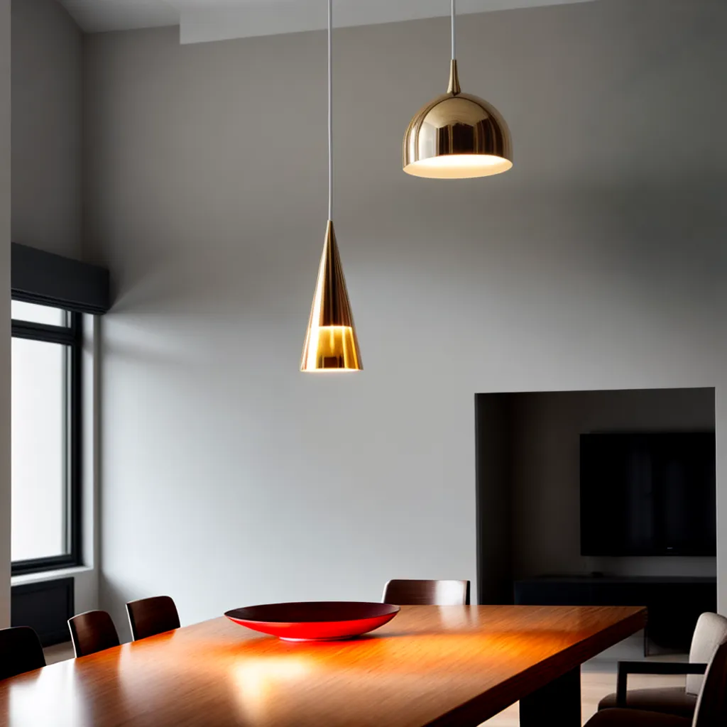 pendente minimalista mesa jantar sofisticado