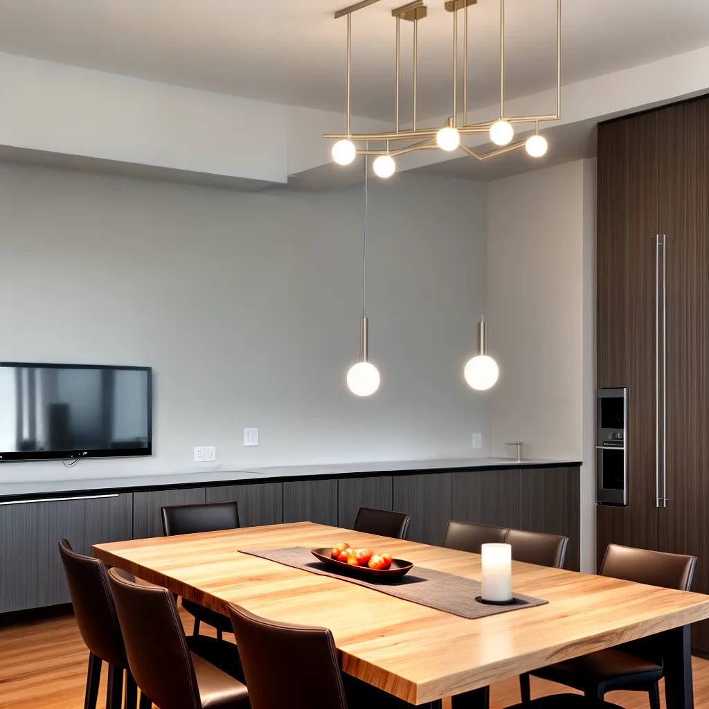 pendente moderno mesa jantar elegante 1