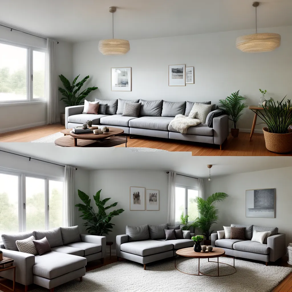 sala estar luz pendente sofa