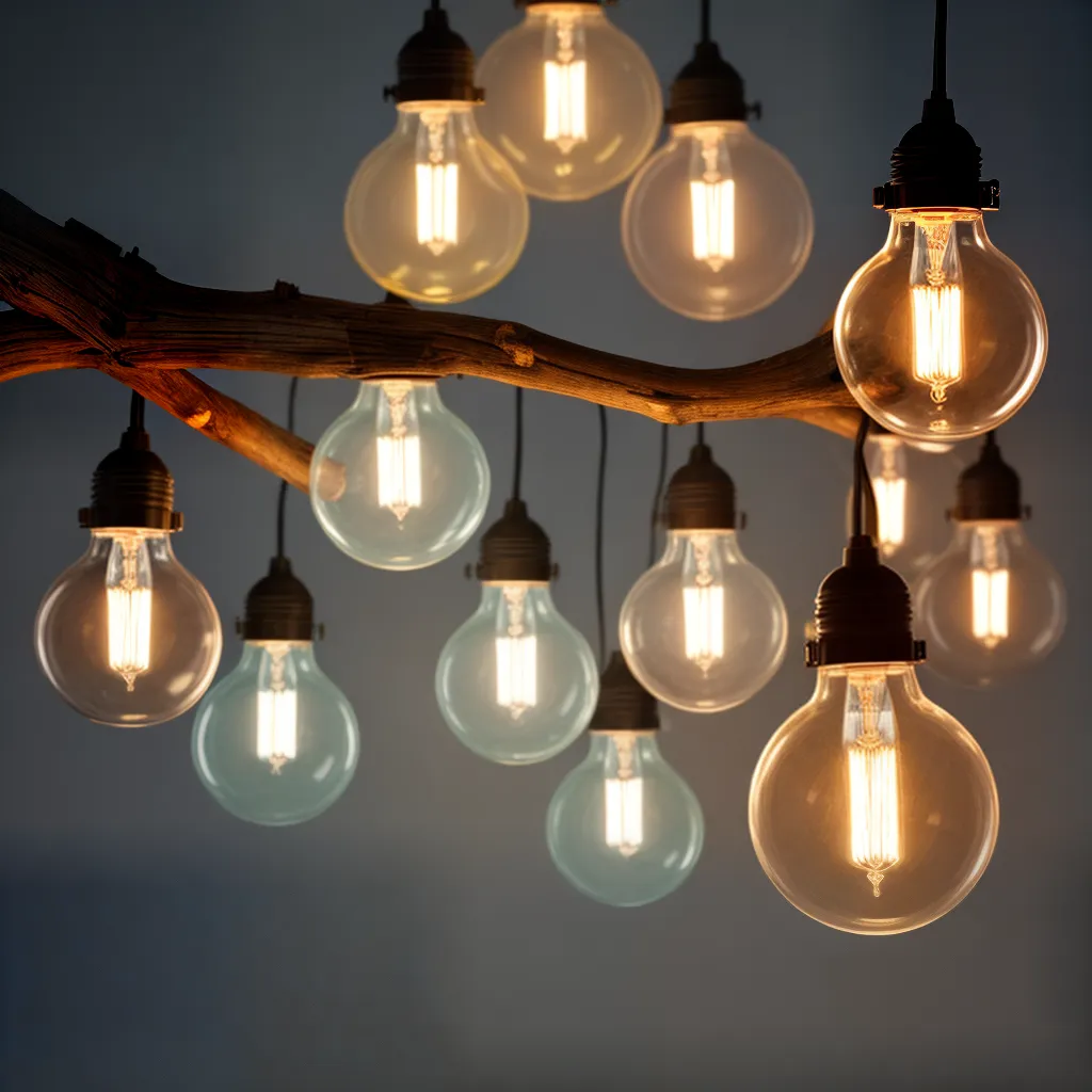 lampadas maos variedade iluminacao