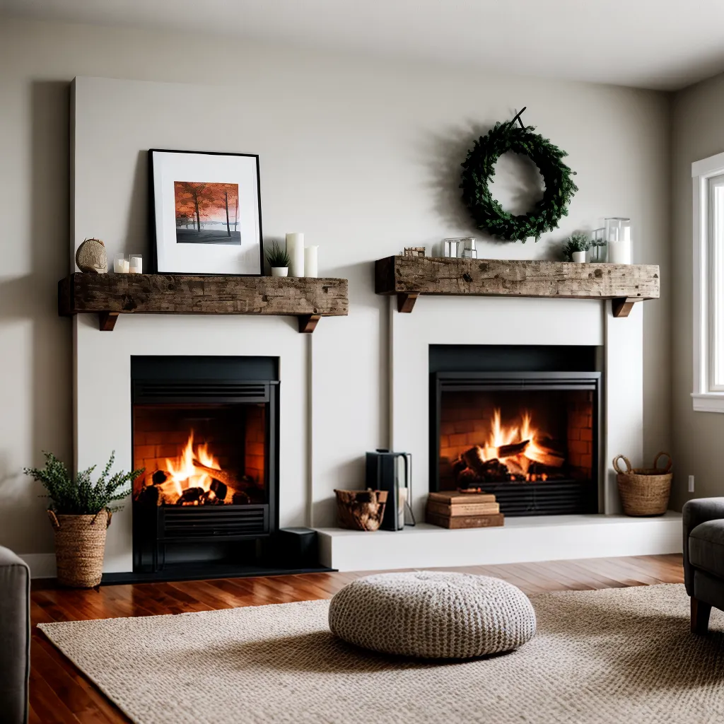 sala aconchegante luz fogo hygge