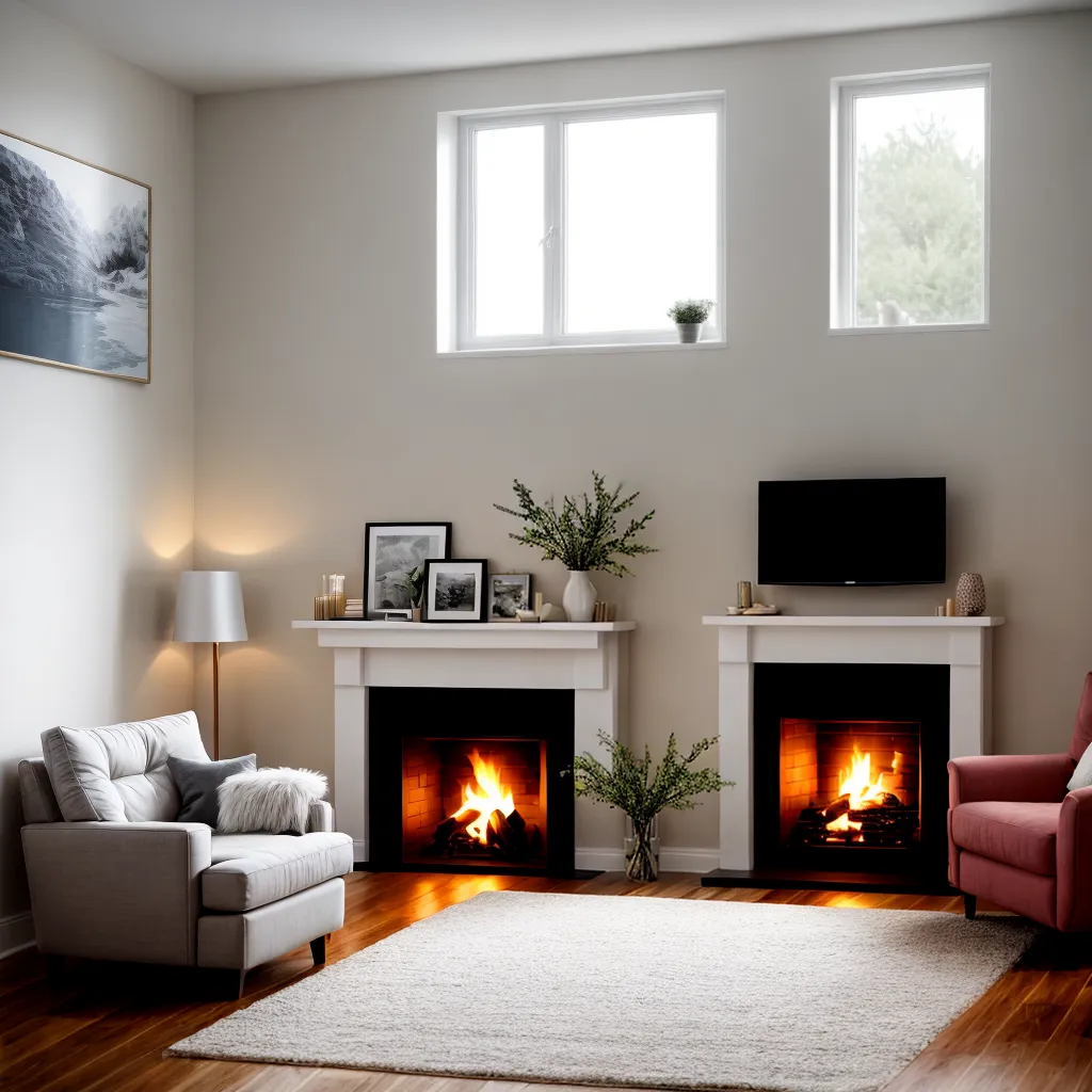 sala aconchegante luz fogo hygge 1