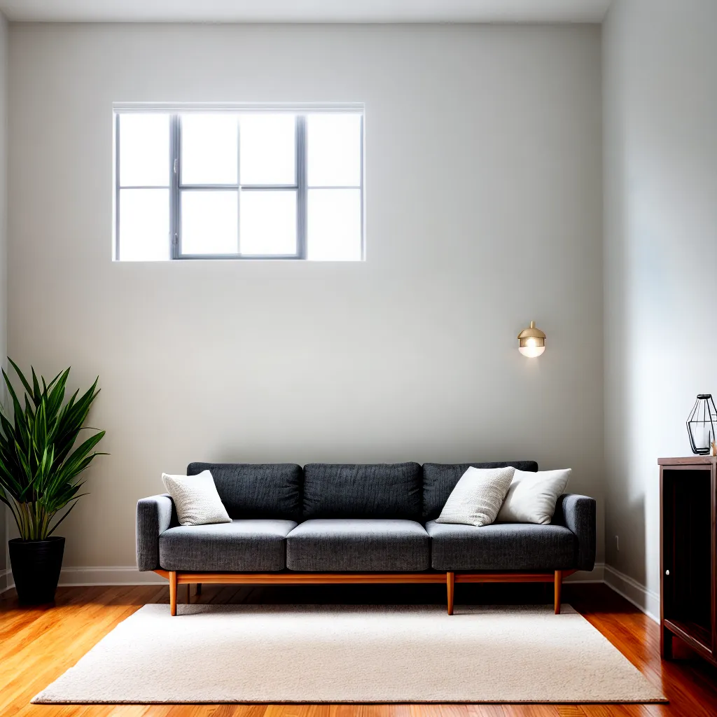 sala minimalista conforto luz natural
