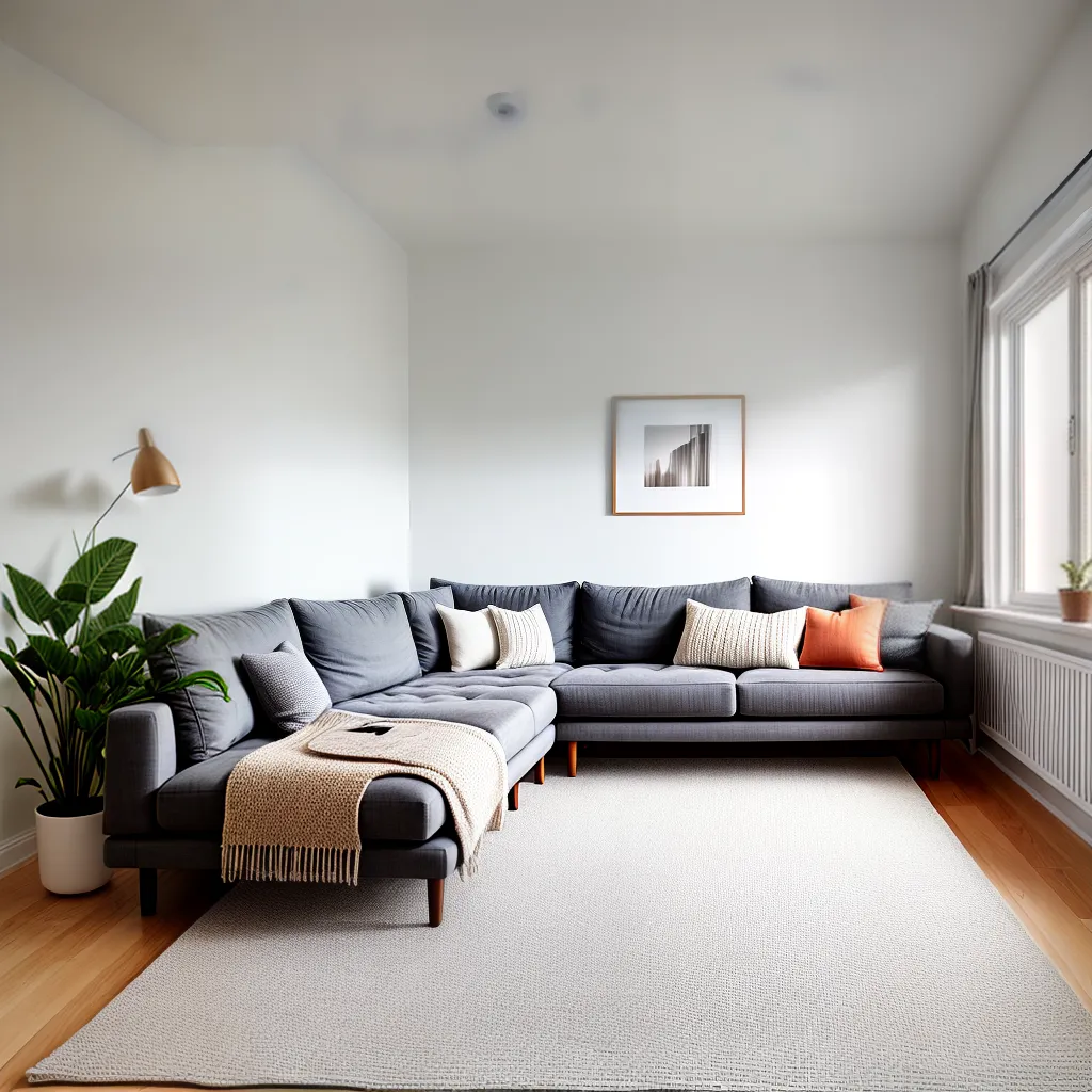sala estar minimalista acochegante