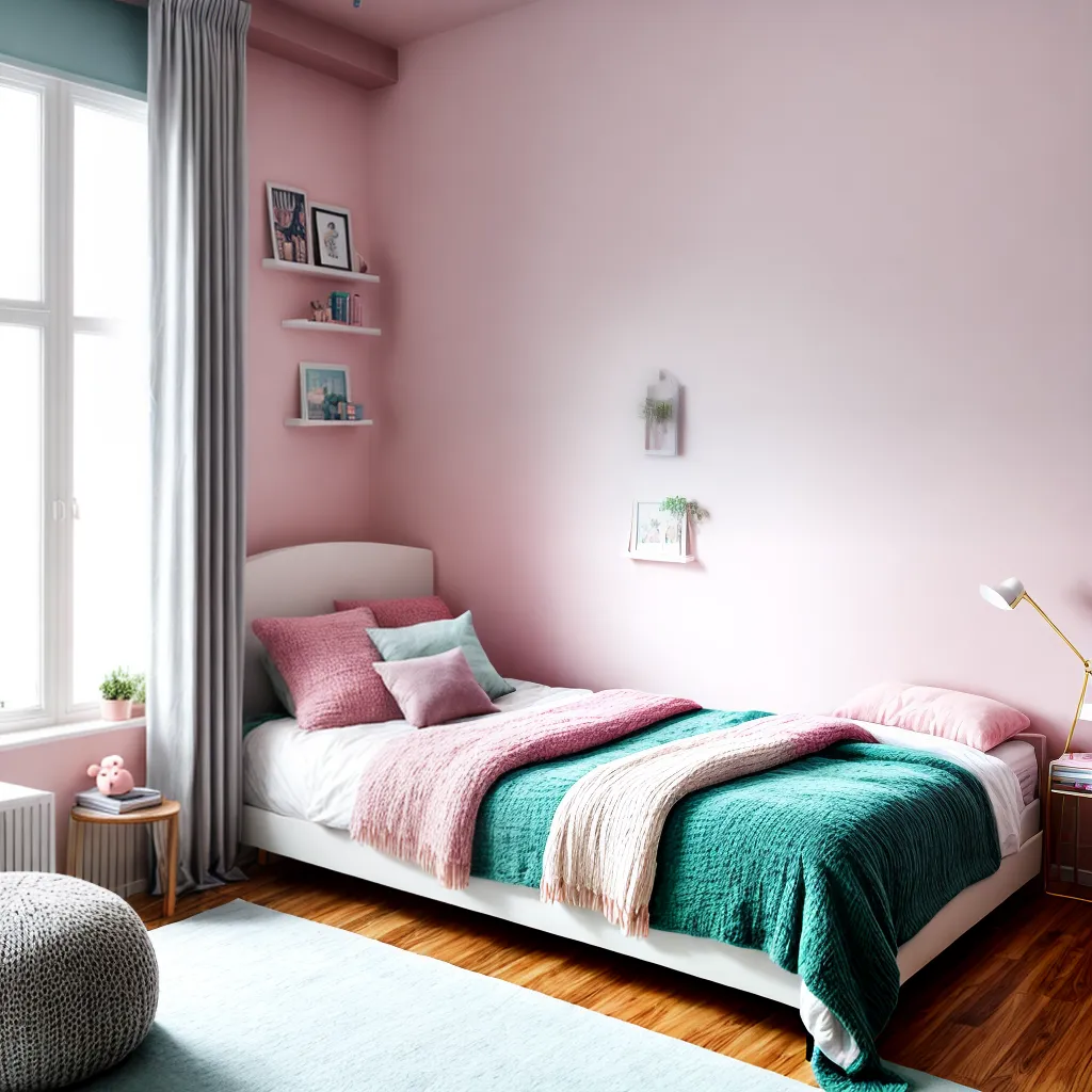 quarto infantil fofo cores pastel 2