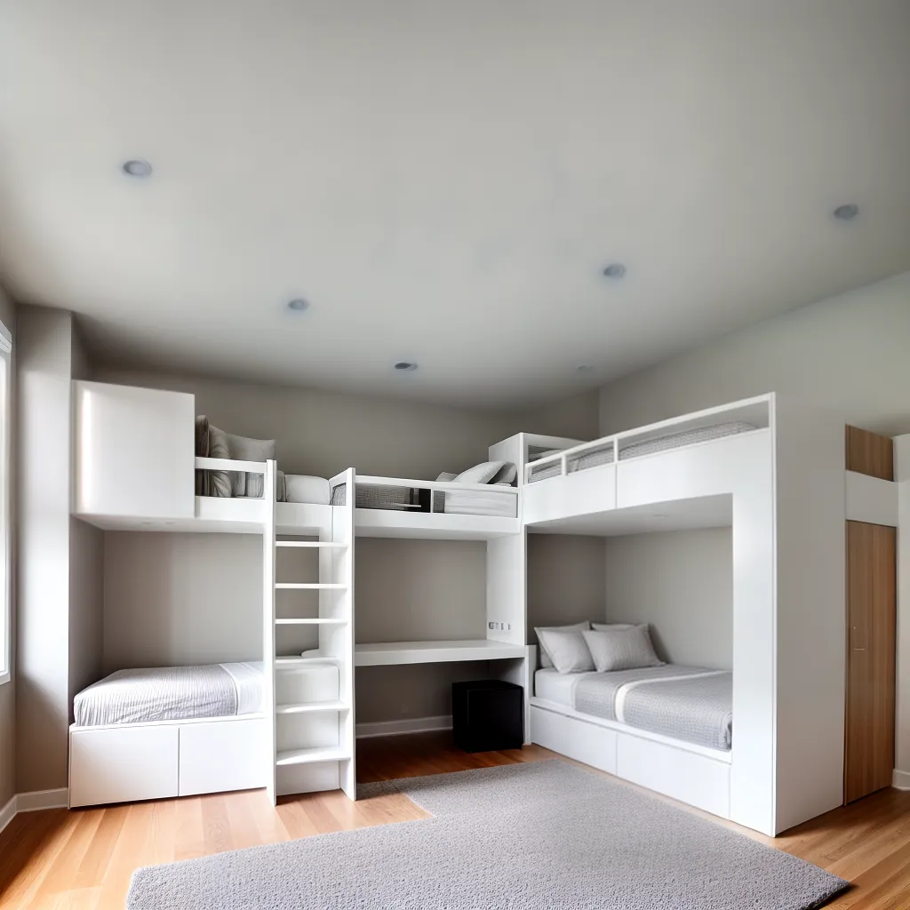 quarto minimalista beliche estiloso