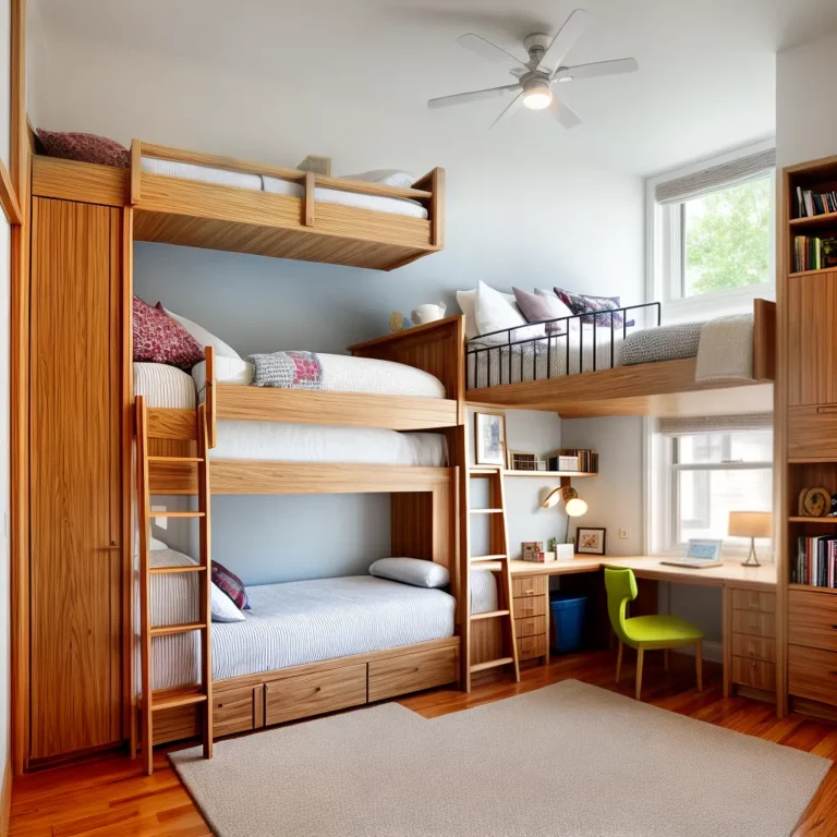 Como Combinar Beliches com Outros Móveis do Quarto