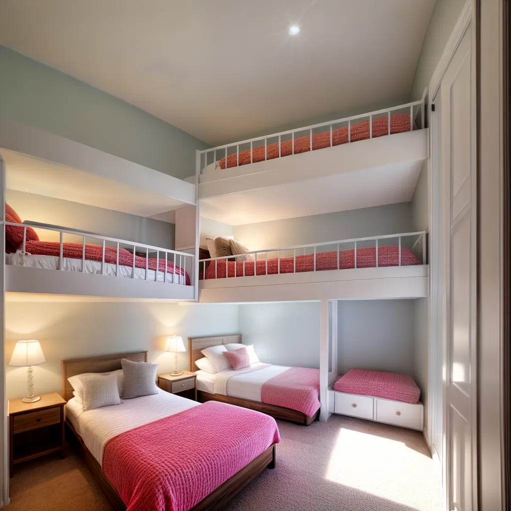 quarto acoalhado beliche luzes fadas