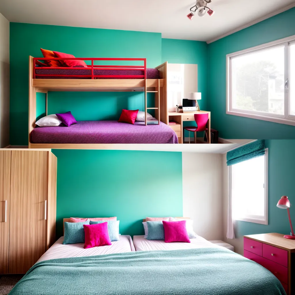quarto moderno beliche colorido 3