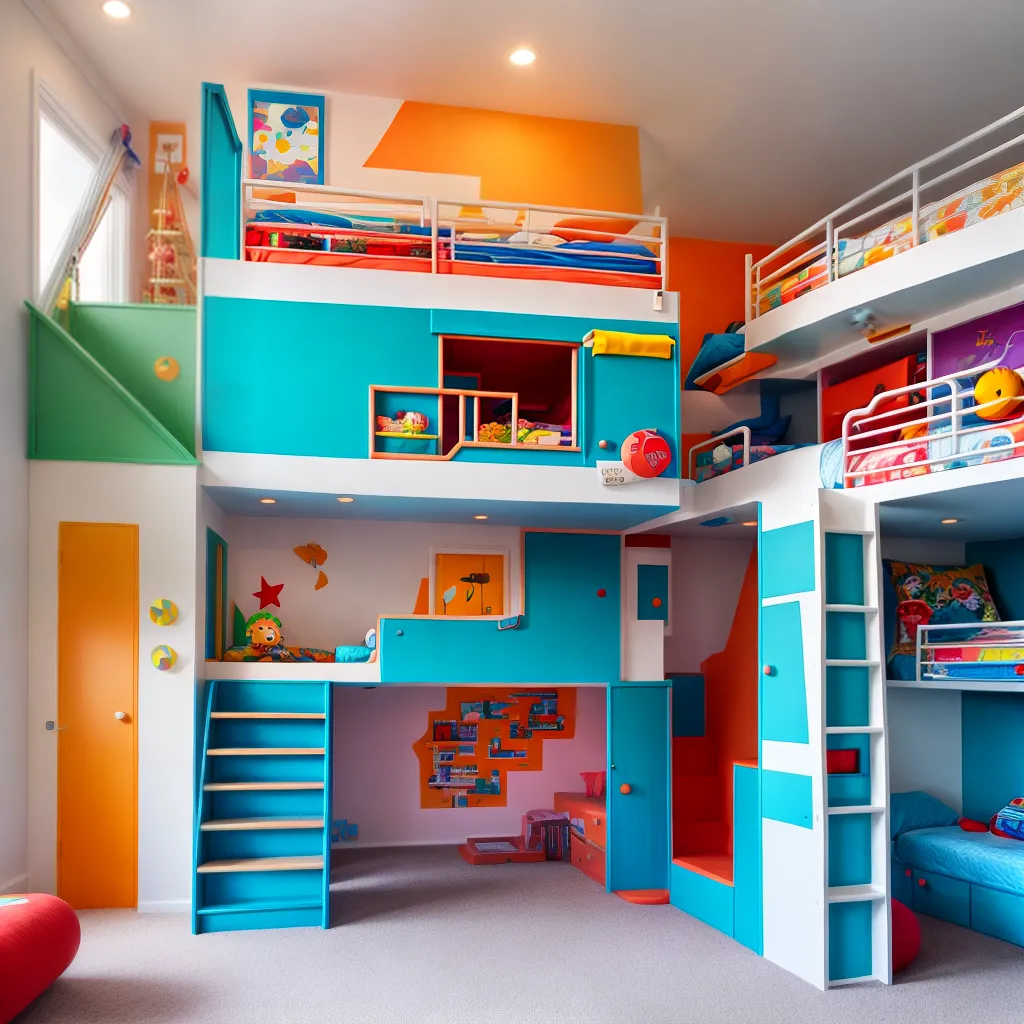 quarto infantil colorido belas artes